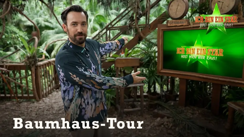 Video for the series Ich bin ein Star – Holt mich hier raus! — Jan Köppen zeigt euch das Baumhaus in Australien | Dschungelcamp 2024