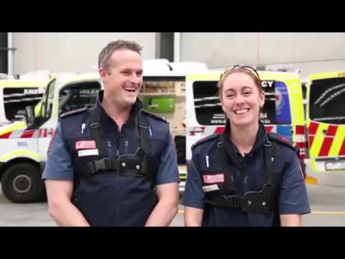 Video for the series Paramedics — BEHIND THE SCENES of Paramedics - Mark & Carina, MICA