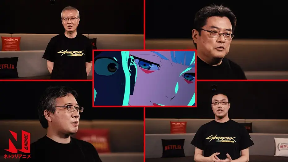 Video for the series Cyberpunk: Edgerunners — TRIGGER & CDPR Interview [Subtitled]