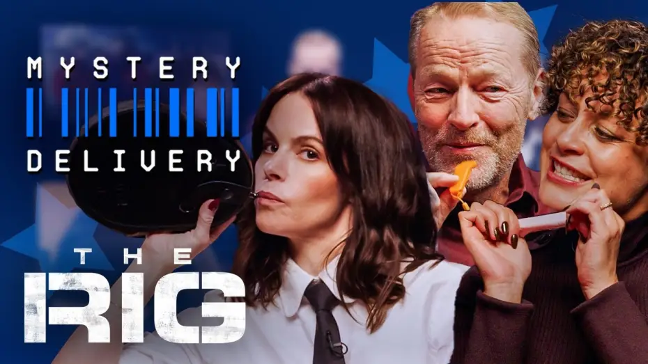 Video for the series The Rig — Emily Hampshire, Iain Glen & Rochenda Sandall Play Mystery Delivery | The Rig S2