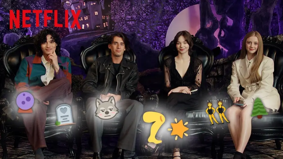 Видео к сериалу Wednesday — The Cast Spoil Season 2 with Emojis Only
