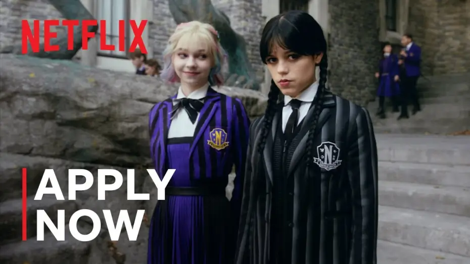 Видео к сериалу Wednesday — Attend Nevermore Academy with Wednesday Addams