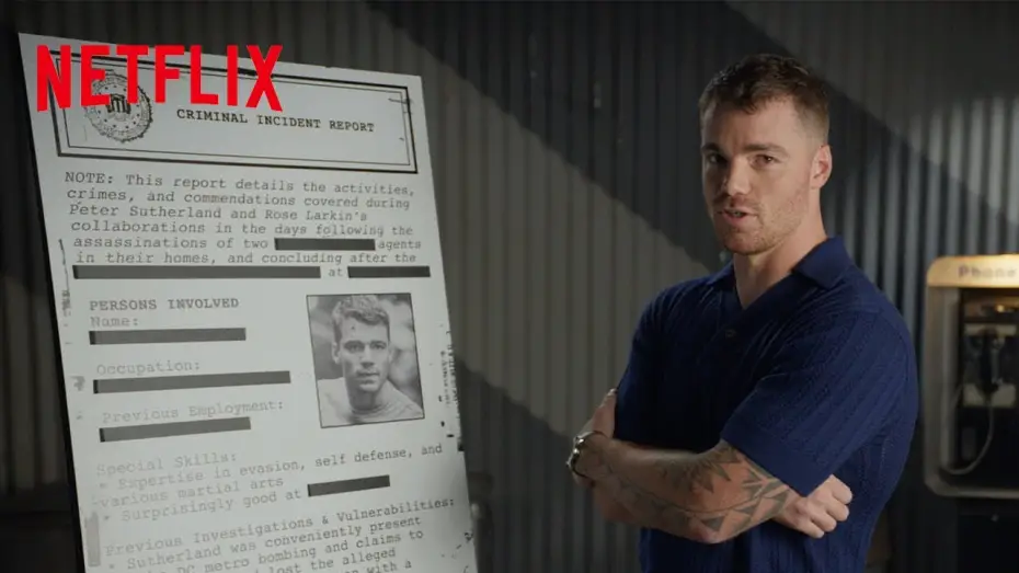 Video for the series The Night Agent — Gabriel Basso Runs Through Redacted Case Files