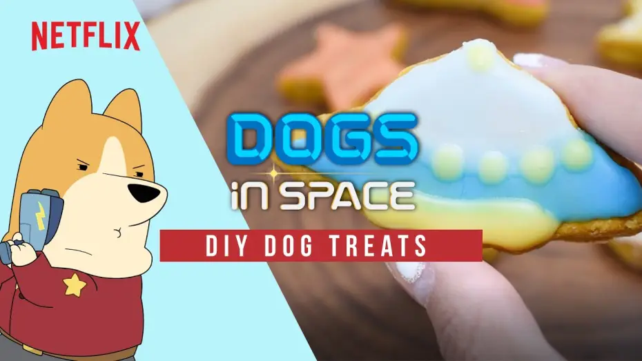 Video for the series Dogs in Space — DIY Dog Treats Tutorial Inspired by Dogs in Space 🦴 Netflix Futures