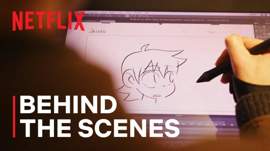 Video for the series Scott Pilgrim Takes Off — Behind the Scenes with Science SARU [Subtitled]