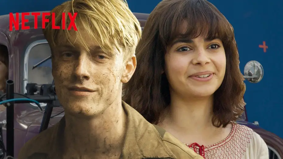 Video for the series All the Light We Cannot See — On Set With Aria Mia Loberti & Louis Hofmann