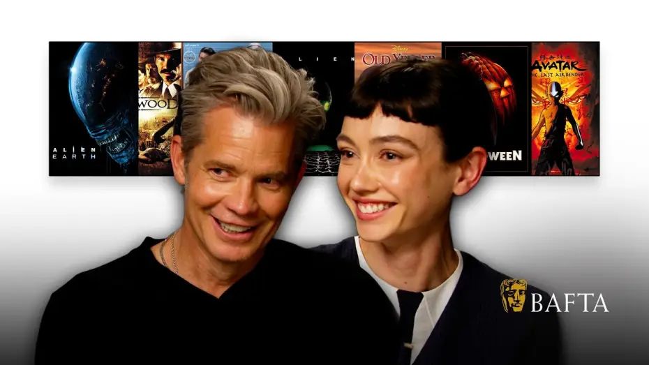 Video for the series Alien: Earth — Season 1 — Alien Earth's Timothy Olyphant & Sydney Chandler Remember Their Hilarious First Auditions | BAFTA