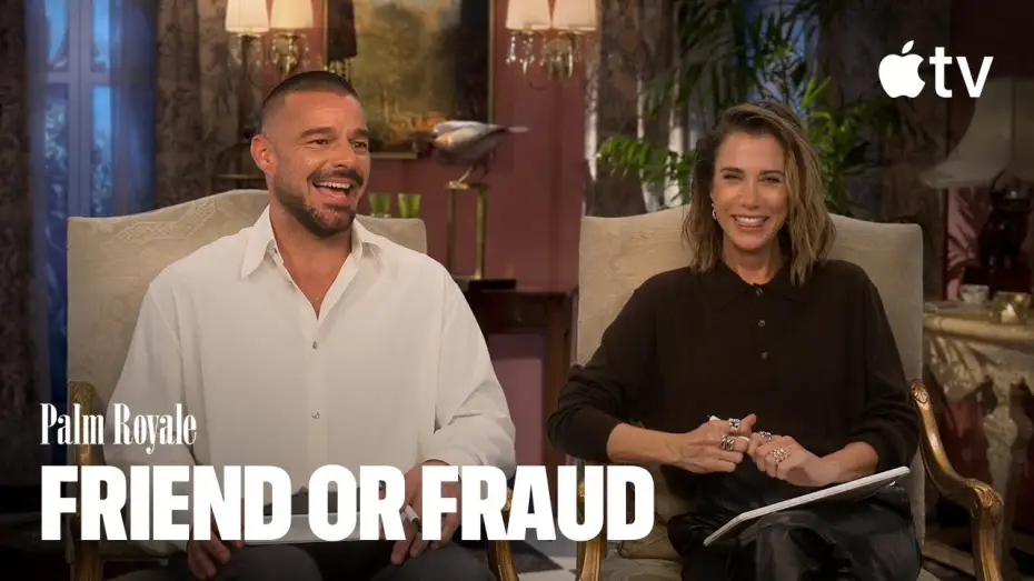 Video for the series Palm Royale — Kristen Wiig and Ricky Martin Play Friend or Fraud