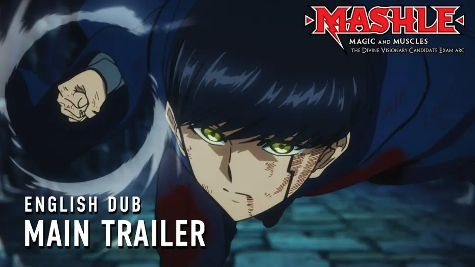 Video for the series MASHLE: MAGIC AND MUSCLES — The Divine Visionary Candidate Exam Arc Main Trailer (English dub)