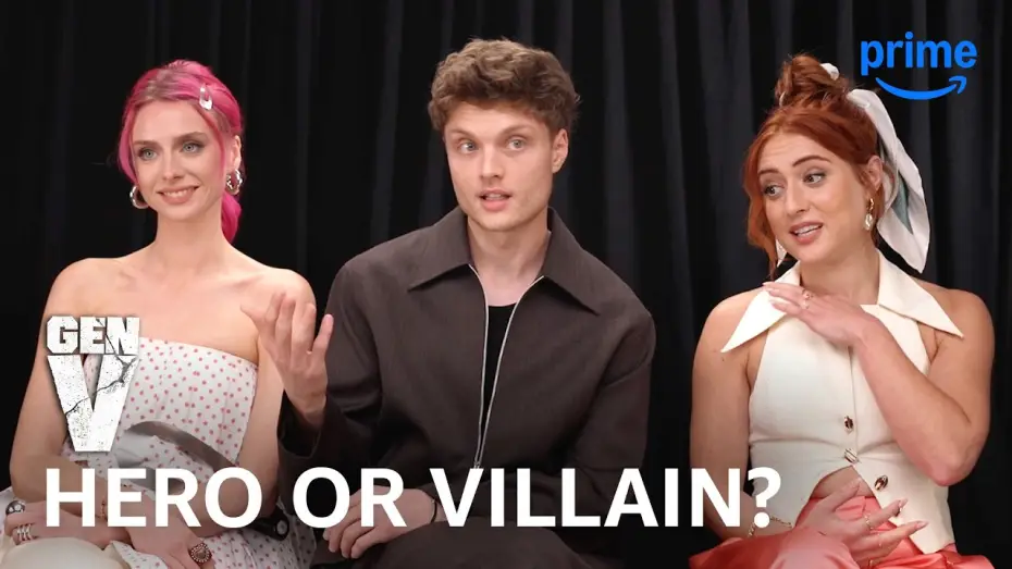 Video for the series Gen V — Cast Play "Hero or Villain"