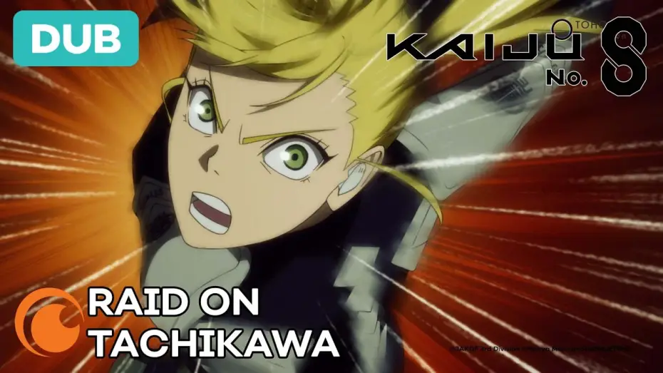 Video for the series Kaiju No. 8 — Season 1 — Raid on Tachikawa Base Trailer