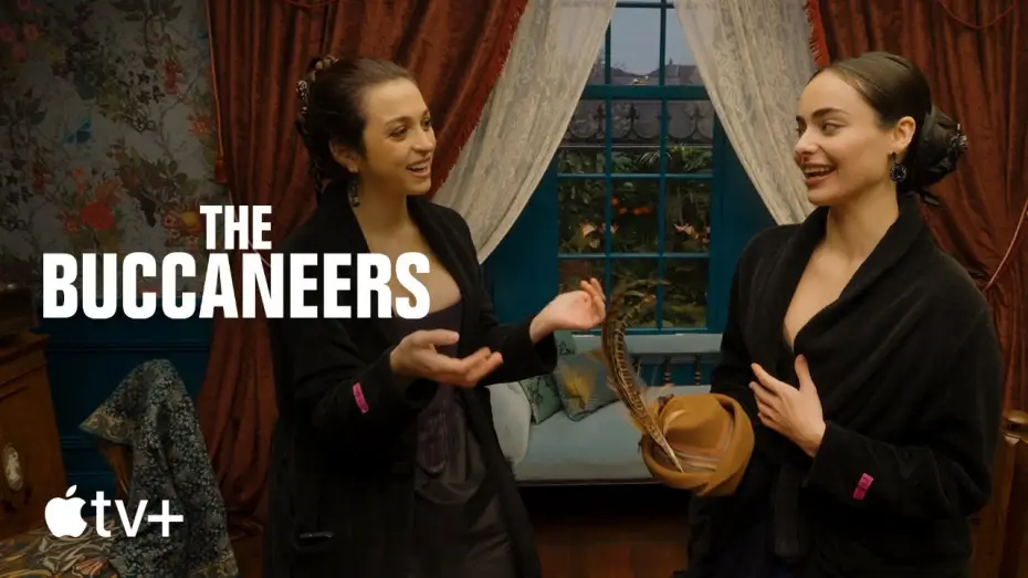 Video for the series The Buccaneers — Set Tour with Josie Totah and Aubri Ibrag