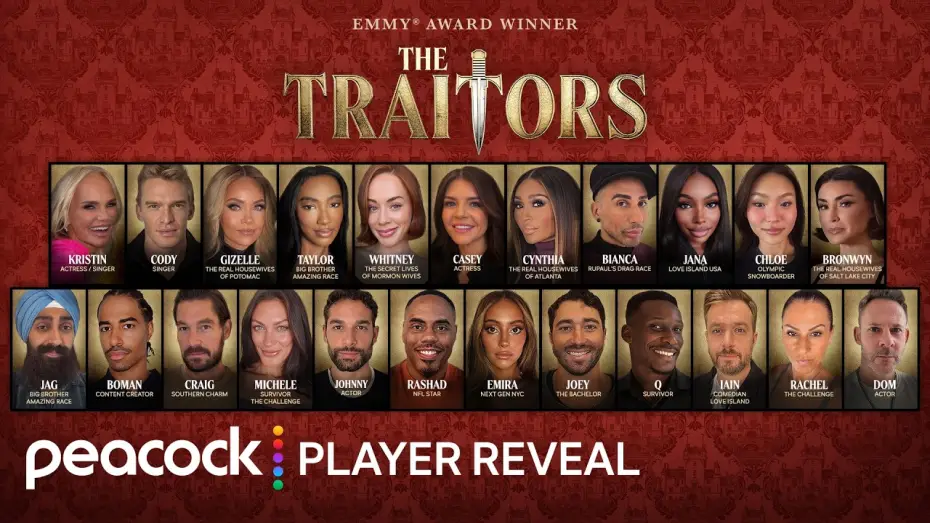 Video for the series The Traitors — Season 6 — Season 6 Player Reveal