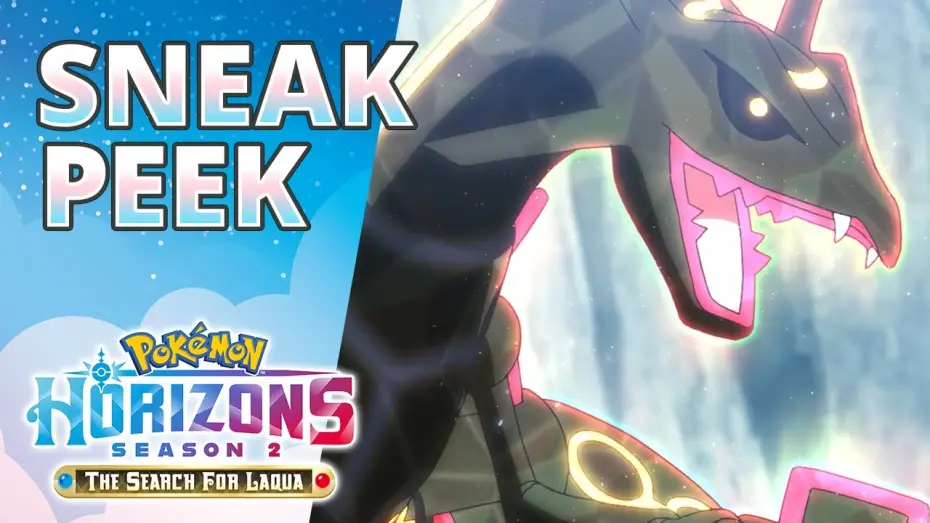 Видео к сериалу Pokémon Horizons — The Rising Volt Tacklers vs. Black Rayquaza - Pokémon Horizons: Season 2 Sneak Peek