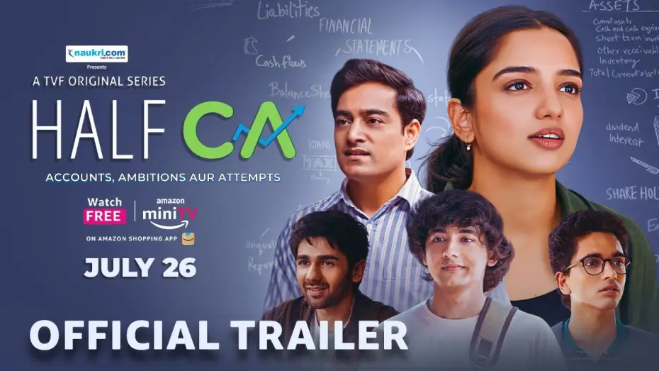 Video for the series Half CA — Half CA - Official Trailer | ft. Ahsaas Channa | TVF | Streaming FREE 26th July on Amazon miniTV