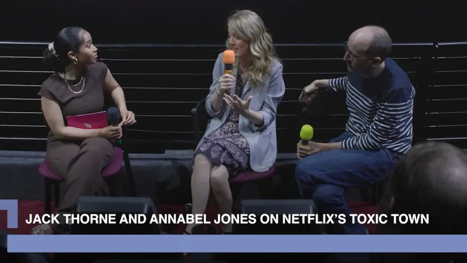 Video for the series Toxic Town — Jack Thorne and Annabel Jones on Netflix's Toxic Town and climate-based storytelling | BFI Q&A