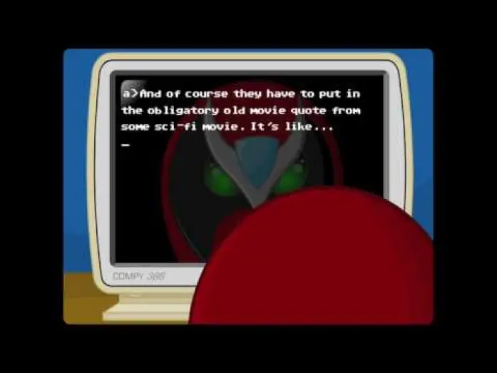 Video for the series strongbad_email.exe — Strong Bad Email #45 - Techno