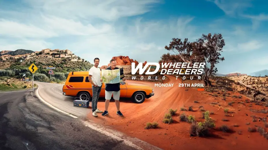Video for the series Wheeler Dealers: World Tour — Wheeler Dealers World Tour Trailer | Brand New Series