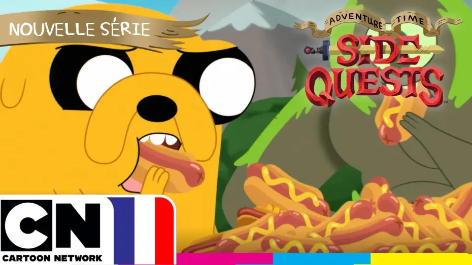 Video for the series Adventure Time: Side Quests — Trop de hot-dogs ? Jamais. 🌭 Adventure Time: Les Quêtes Bonus ⚔️5 octobre 2026 |@cartoonnetworkFR