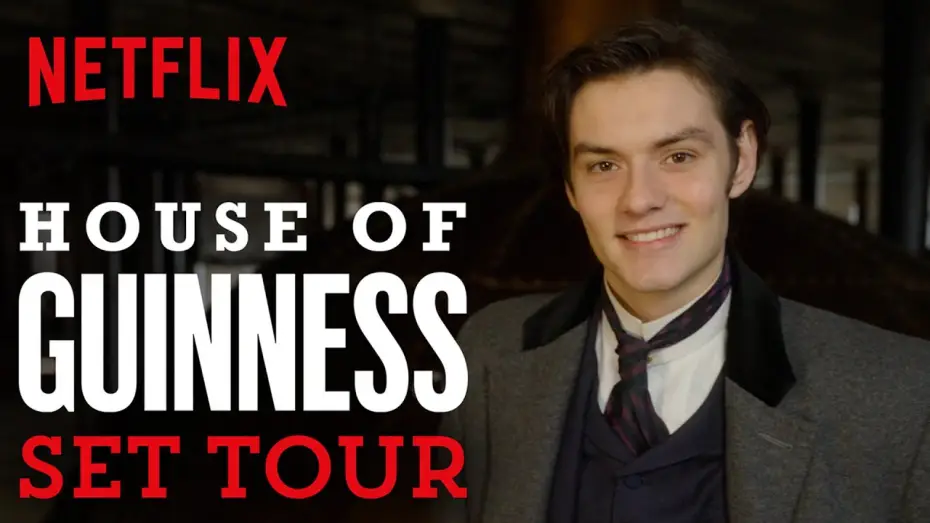 Video for the series House of Guinness — Set Tour With Louis Partridge