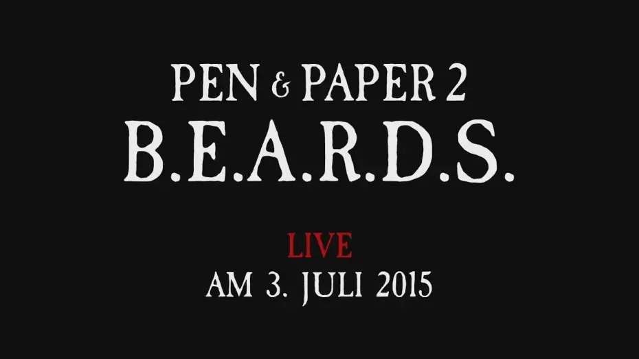 Video for the series Pen & Paper — Pen & Paper 2 | B.E.A.R.D.S. | Teaser #2