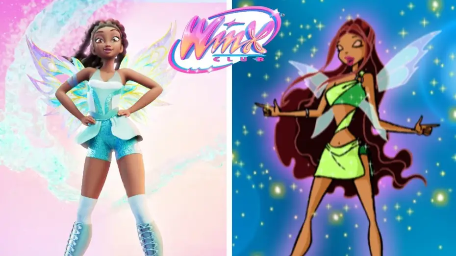 Video for the series Winx Club: The Magic Is Back — Aisha's Transformation: original Season 2 vs. Reboot Side-by-Side | Winx Club Official