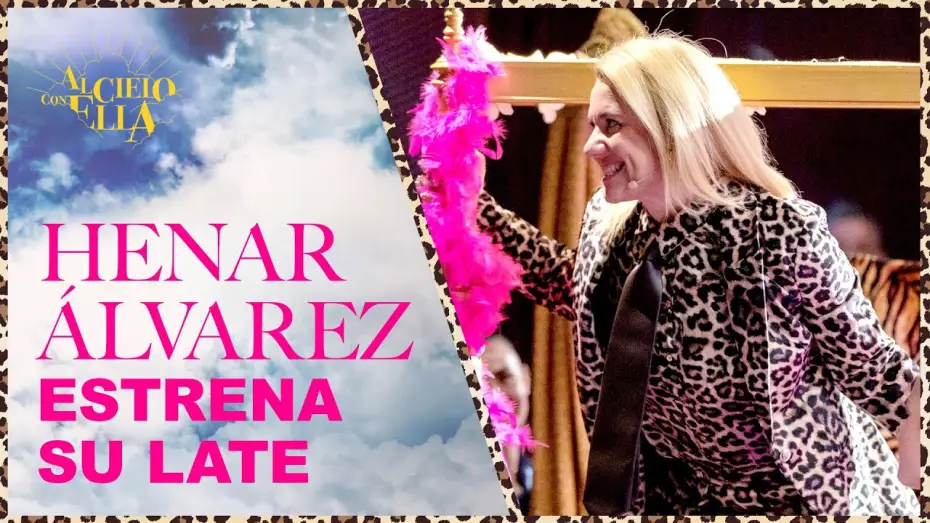 Video for the series Al cielo con ella — La espectacular entrada de Henar Álvarez en su propio late show | Al Cielo Con Ella