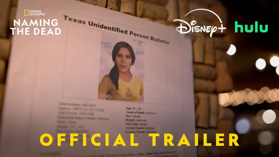 Video for the series Naming the Dead — Official Trailer