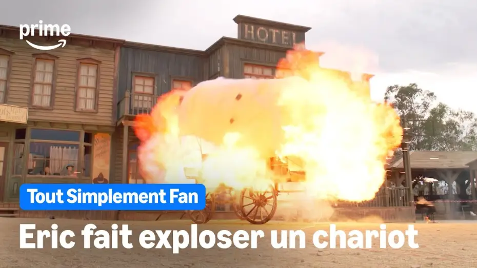 Video for the series Tout simplement fan — ERIC JUDOR FAIT EXPLOSER UN CHARIOT PENDANT UN TOURNAGE - TOUT SIMPLEMENT FAN | Prime Video