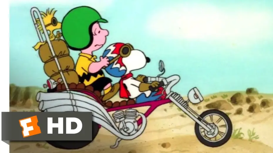 Video for the series Peanuts — Race for Your Life, Charlie Brown! (1977) - Snoopy's Motorcycle Ride (1/10) | Movieclips