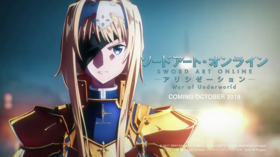 Video for the series Sword Art Online — Sword Art Online: Alicization - War of Underworld Teaser Trailer