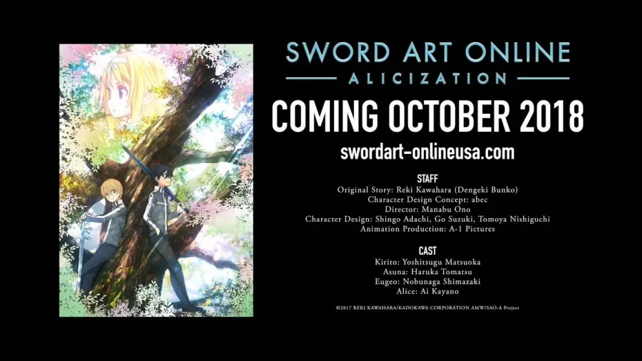 Video for the series Sword Art Online — Sword Art Online Alicization Teaser 2