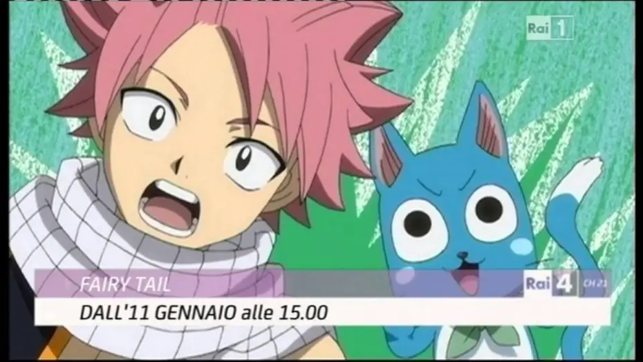 Video for the series Fairy Tail — Rai 4 - Promo anime "Fairy Tail" - Dall'11 Gennaio 2016 (HD720/50p)