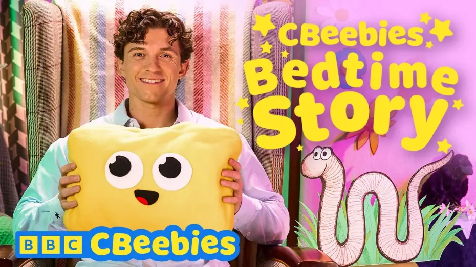 Video for the series CBeebies Bedtime Stories — 2026 Episodes — Tom Holland Reads Superworm Bedtime Story | CBeebies Bedtime Story for Toddlers🌙🚀🪐