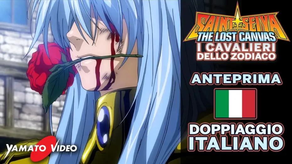 Видео к сериалу Saint Seiya: The Lost Canvas — Saint Seiya: The Lost Canvas [Anteprima doppiaggio] - Albafica di Pisces VS Minos di Griffon