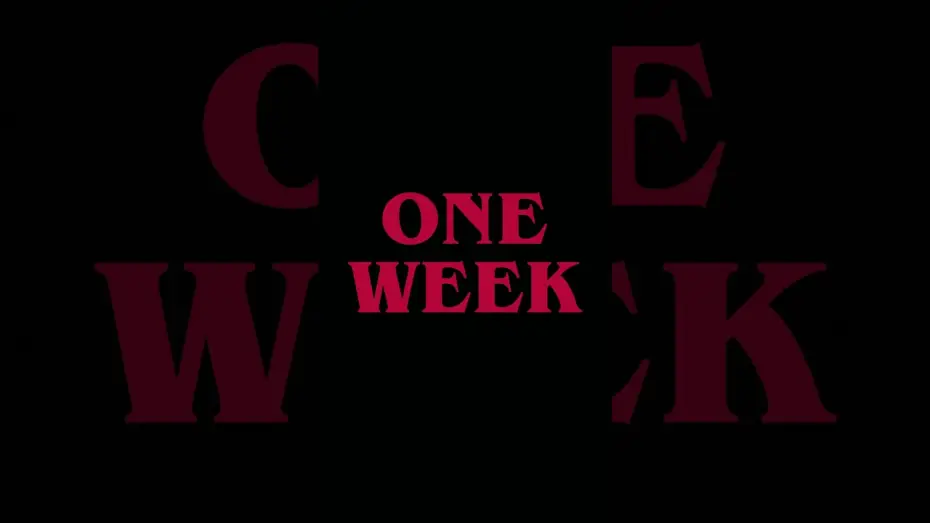 Видео к сериалу Stranger Things — One week to go