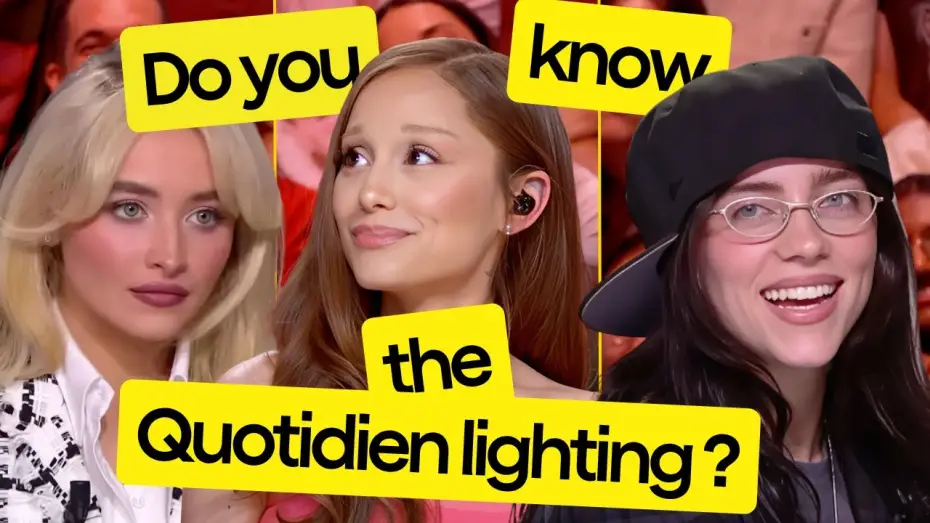 Video for the series Quotidien — Quotidien, that French TV program with amazing lighting, ft Ariana Grande, Sabrina Carpenter...