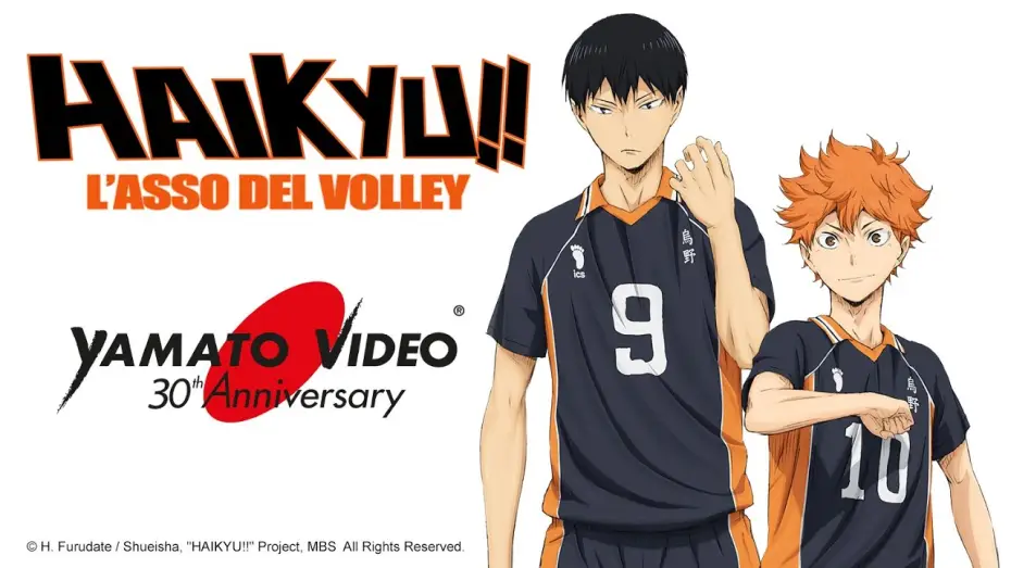 Video for the series Haikyu!! — HAIKYU! L'ASSO DEL VOLLEY | Yamato Video 30th Anniversary