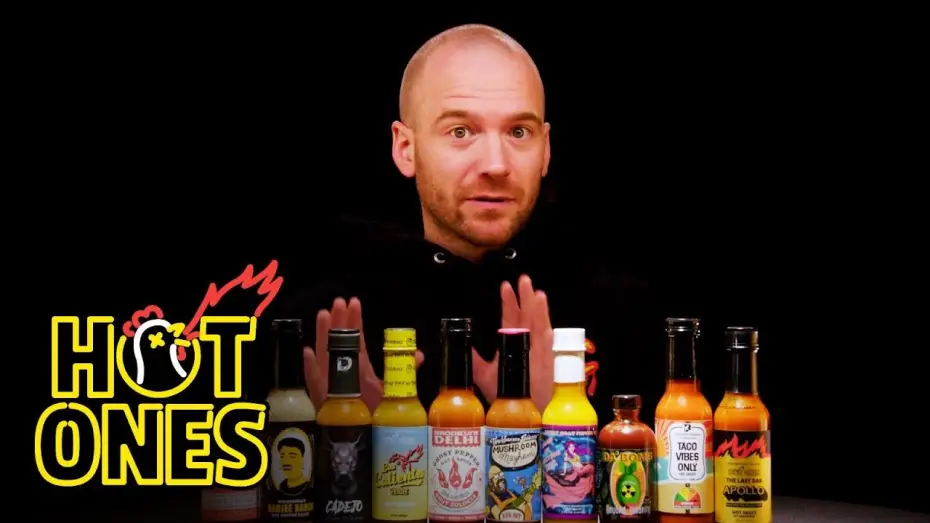 Видео к сериалу Hot Ones — Sean Evans Reveals the Season 20 Hot Sauce Lineup | Hot Ones
