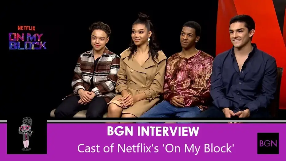 Video for the series On My Block — Interview with the Cast