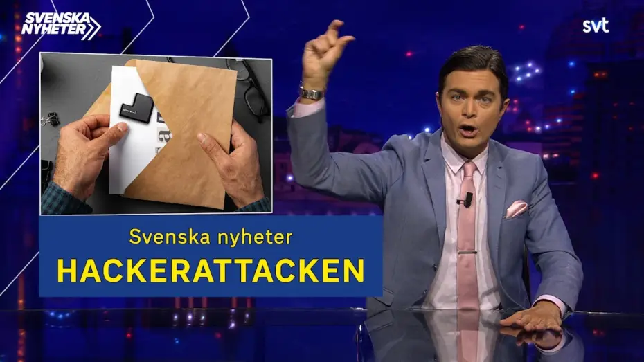 Video for the series Svenska nyheter — Svenska nyheter - Hackerattacken