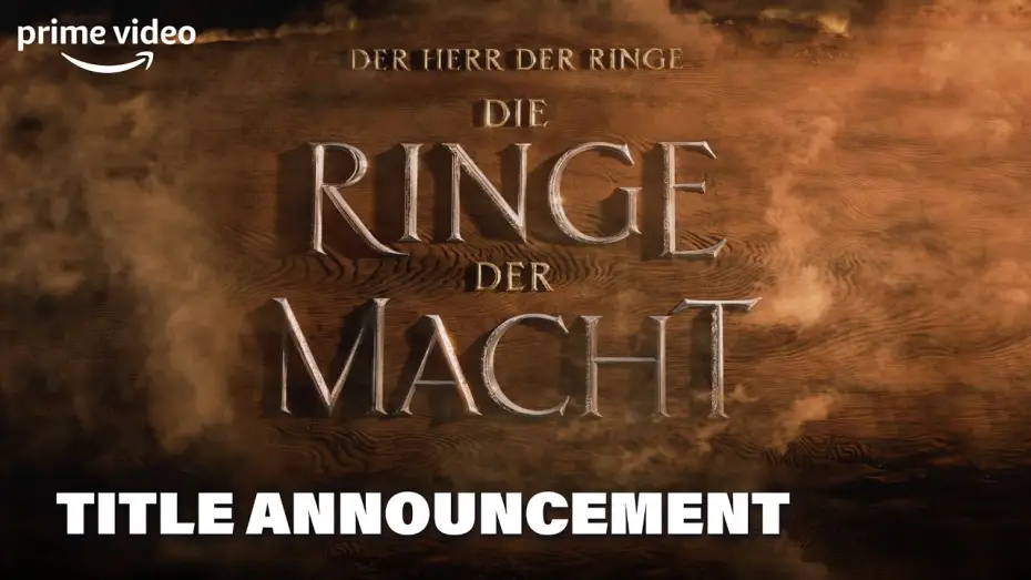 Video for the series The Lord of the Rings: The Rings of Power — Titel-Ankündigung