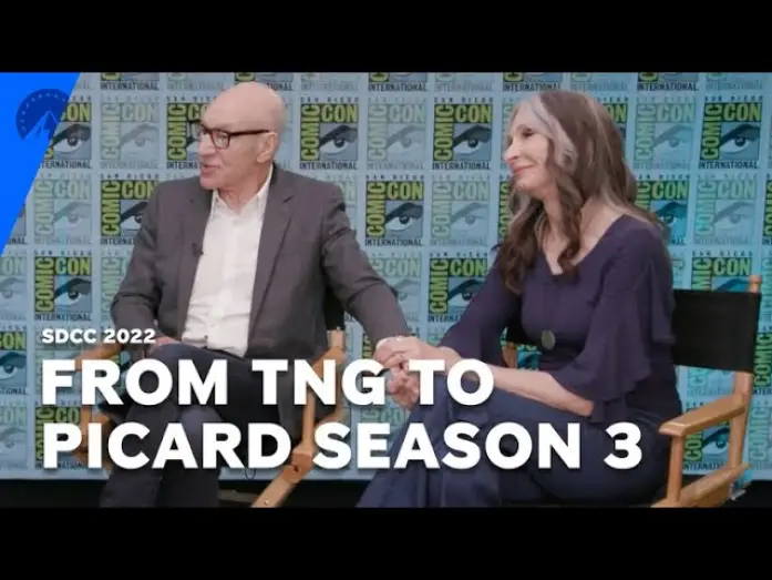 Video for the series Star Trek: Picard — Patrick Stewart And Gates McFadden Talk Season 3 (SDCC 2022)