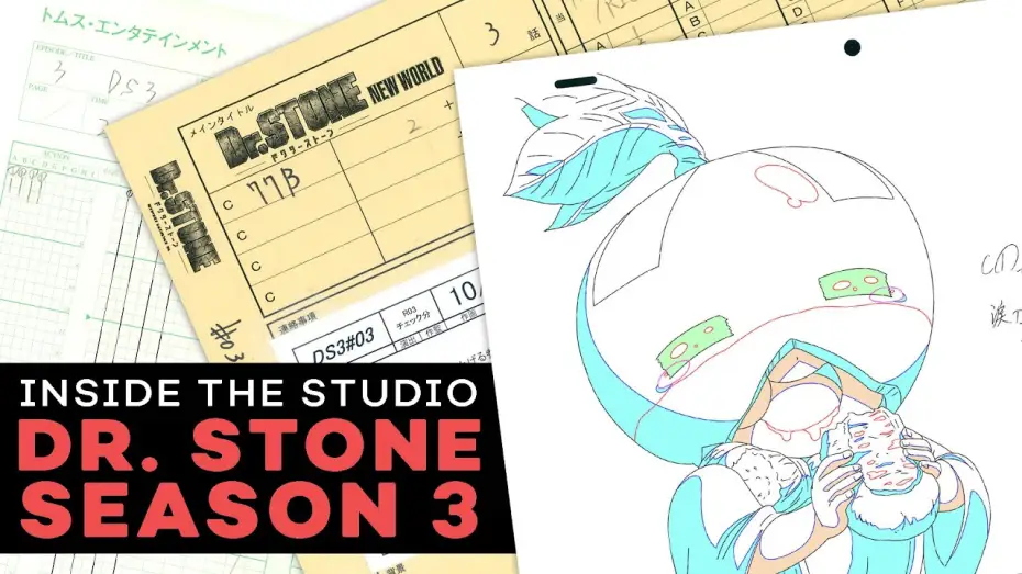 Video for the series Dr. STONE — Dr. STONE Behind the Scenes | Making NEW WORLD [Subtitled]
