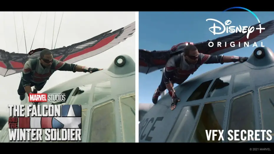 Video for the series The Falcon and the Winter Soldier — VFX Secrets Behind Marvel Studios' The Falcon and The Winter Soldier