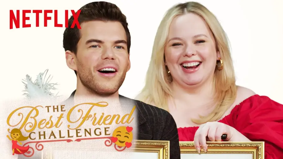Video for the series Bridgerton — Nicola Coughlan and Luke Newton Take the Best Friend Challenge | Bridgerton | Netflix