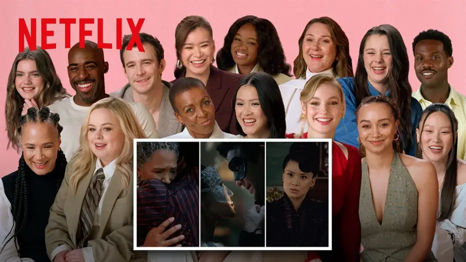Video for the series Bridgerton — The Bridgerton Cast Reacts to Season 4 Part 1