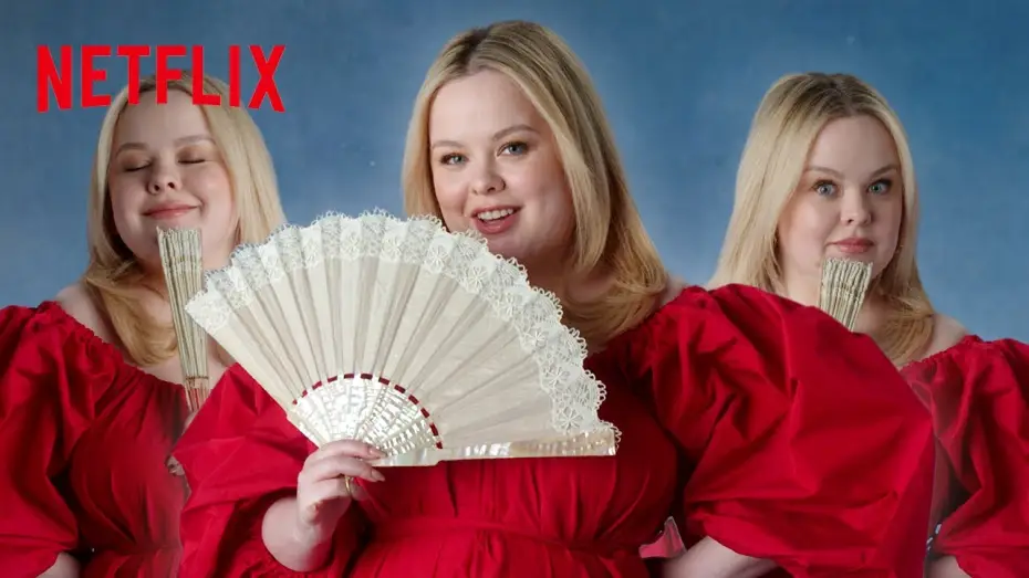Video for the series Bridgerton — Nicola Coughlan Teaches You How to Flirt With a Fan | ﻿Bridgerton | ﻿Netflix
