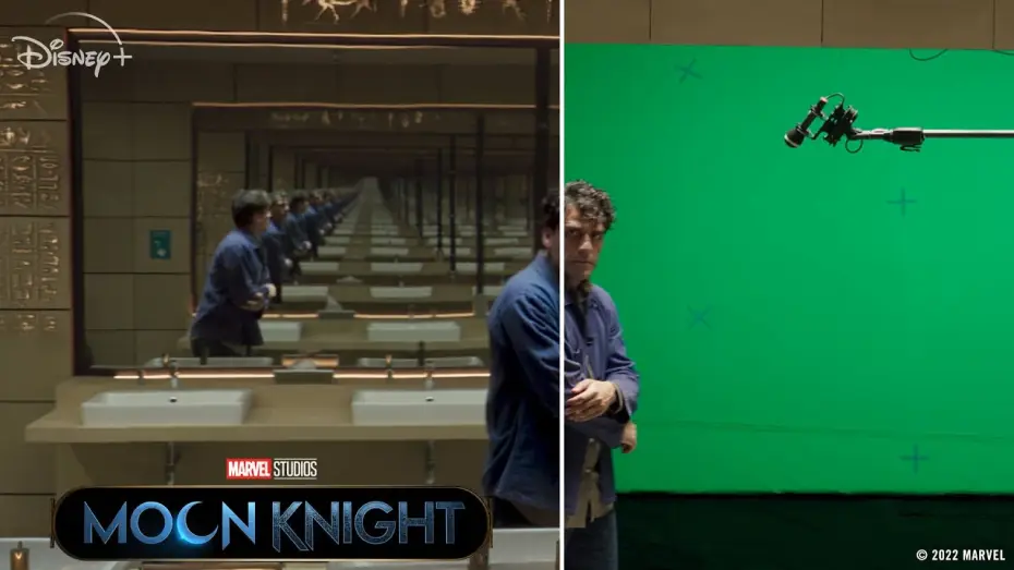 Video for the series Moon Knight — How Oscar Isaac Plays Marc & Steven! | Behind The Scenes of Marvel Studios’ Moon Knight