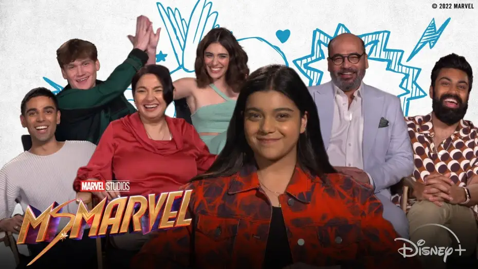 Video for the series Ms. Marvel — Who's the Funniest on the Ms. Marvel Set? | Ask Marvel
